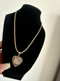 HK Bling Heart Necklace